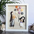 Mother and Daughter with Balloons #115