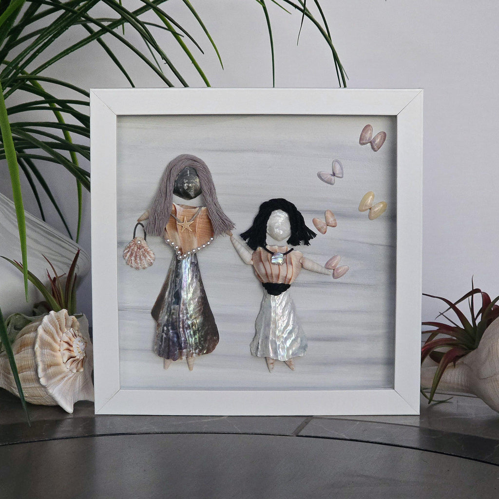 Mother and Daughter with Butterflies #141